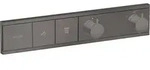 hansgrohe RainSelect Thermostat 15380340 brushed black, 2x Verbraucher,...