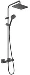 hansgrohe Vernis Shape 230 1jet Showerpipe 26097670 EcoSmart, mit Brausethermostat,