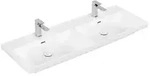 Villeroy und Boch Subway 3.0 Schrank-Doppelwaschtisch 4A71D5RW 130x47cm, mit je...