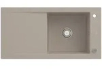 Villeroy und Boch Sp&uuml;le 679002AM mit Ablaufgarnitur und Exzenterbet&auml;tigung, Almond