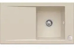 Villeroy und Boch Sp&uuml;le 330702AM mit Ablaufgarnitur und Exzenterbet&auml;tigung, Almond