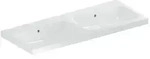 Geberit iCon Doppelwaschtisch 501838004 120x48cm, ohne Hahnloch, mit &Uuml;berlauf, wei&szlig;