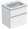Geberit iCon Möbel-Waschtischset 502335012 60x63x48cm, weiß, weiß hochglänzend,