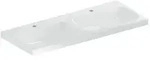 Geberit iCon Doppelwaschtisch 501838006 120x48cm, Hahnloch mittig, ohne &Uuml;berlauf,