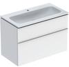 Geberit iCon Möbel-Waschtischset 502333011 90x63x48cm, weiß/KeraTect, weiß