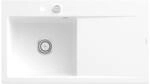 Villeroy und Boch Subway Style 50 Einbausp&uuml;le 335202RW links, mit Ablaufgarnitur,