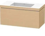 Duravit L-Cube Waschtisch-Unterschrank LC6918N3030 100 x 48 cm, ohne Hahnloch, Eiche