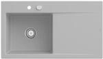 Villeroy und Boch Subway Style 50 Einbausp&uuml;le 335202SM links, mit Ablaufgarnitur,
