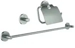 Grohe Essentials Bad-Set 40775DC1 Supersteel, 3 in 1, verdeckte Befestigung