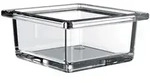 Emco Liaison Glasschale f&uuml;r Reling 186600000 glas, quadratisch, 97,5x48x97,5mm