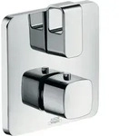 hansgrohe Thermostat Fertigset Axor Urquiola Unterputz, mit Absperrventil, chrom