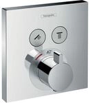 hansgrohe ShowerSelect Thermostat 15763000 Unterputz, Fertigmontageset, 2 Verbraucher