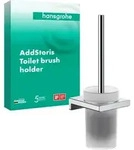 hansgrohe AddStoris WC-B&uuml;rstengarnitur 41752000 Wandmontage, Metall, Glas, chrom
