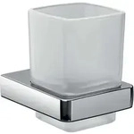 Emco Trend Glashalter 022000100 chrom, Kristallglas satiniert