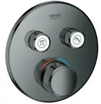 Grohe Grohtherm Smartcontrol Fertigmontageset 29119A00 hard graphite, rund,