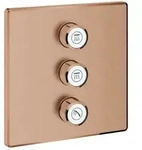 Grohe Grohtherm Smartcontrol Fertigmontageset 29127DL0 warm sunset geb&uuml;rstet, eckig,