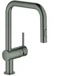 Grohe Minta Sp&uuml;ltisch-Einhebelmischer 32322AL2 hard graphite geb&uuml;rstet,