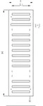 Zehnder Metropolitan Bar Design-Elektroheizk&ouml;rper ZM1Z1140B100020 MEPE-080-040/GD,