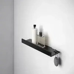 Keuco Reva Duschablage 12858370000 schwarz matt, mit verdeckter Befestigung