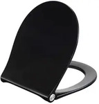 Pressalit WC-Sitz 970001-D05999 schwarz, Universalscharnier D05, Edelstahl,...