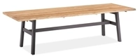 Niehoff MĂ&para;bel Outdoor Niehoff Tavo Teak Tisch mit Baumkante 280x95cm, Gestell