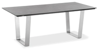 Niehoff MĂ&para;bel Outdoor Niehoff Noah Tisch 160x95cm, Trapezkufe Edelstahl, HPL