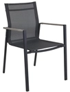 Brafab Lyra Diningstuhl Edelstahl schwarz, stapelbar 7393260043881