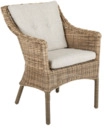 Brafab Lenora Dining-Sessel, Geflecht rustic, inkl. Sitzkissen 7393260051725