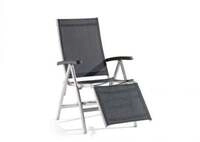 Sieger MĂ&para;bel Sieger Bodega Relaxsessel Aluminium graphit, klappbar, verstellbar