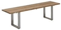 Niehoff MĂ&para;bel Outdoor Niehoff Nemo Bank 160cm, Teak recycelt, Gestell Edelstahl