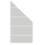GroJa Ambiente ESG-Blockstreifen 90x180-90 Abschluss rechts 4250260964956