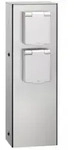 LCD Steckdosens&auml;ule 2-fach klein 019 Edelstahl