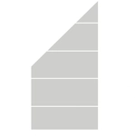 GroJa Ambiente ESG Blockstreifen 90x180-90 Abschluss links 4250260964963