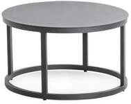 Niehoff MĂ&para;bel Outdoor Niehoff Serra Lounge-Tisch rund 60x36cm, Aluminium anthrazit