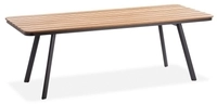 Niehoff MĂ&para;bel Outdoor Niehoff Kubu Tisch 220x95cm Tischplatte Teak natur, Gestell