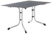 Sieger Tischfreiheit Sieger Klapptisch Polytec Schiefer anthrazit 140x90cm Gestell