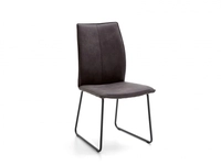 Niehoff MĂ&para;bel Indoor Niehoff Capri Design-Stuhl Gestell schwarz, Bezug Aberdeen