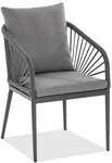 Niehoff MĂ&para;bel Outdoor Niehoff Pino Designstuhl anthrazit, Gestell Aluminium