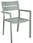 Brafab Delia Armlehnstuhl, Aluminium Dusty green stapelbar 7393260051527