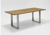 Niehoff Möbel Outdoor Niehoff Noah Tisch, Profilkufe, Tischplatte Teak, 260cm