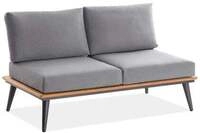 Niehoff MĂ&para;bel Outdoor Niehoff Serra 2-Sitzer Sofa inkl. Kissen 147x81cm, Gestell