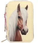 Depesche 3-Fach Federtasche Miss Melody Pferdekopf Applikation