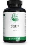 GREEN NATURALS Selen 300 &Acirc;&micro;g rein pflanzlich Kapseln vegan