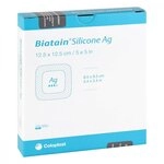 Biatain Silicone Ag Schaumverband 12,5x12,5 cm