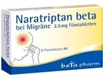Naratriptan Beta bei Migr&auml;ne 2,5 Mg Filmtabletten