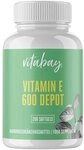 Vitamin E 600 I.E. Depot Vegan Hochdosiert Weichkapseln