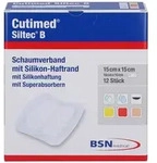 Cutimed Siltec B Schaumverb.15x15 cm mit Haftr.
