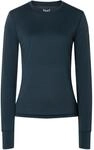 super.natural Damen Merino Langarm Shirt TUNDRA 175 blueberry - S