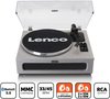 Lenco LS-440GY Record Player with 4 Built-In Speakers
