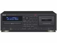 TEAC AD-850 kombiniertes Kassette CD-Player System (schwarz)